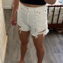 American Eagle White Jean Shorts Photo 3