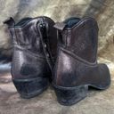 Moamoa MoMa western cowboy ankle bronze brown pre distressed leather boots size 37 Photo 3