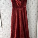 David's Bridal David’s Bridal 
jacquard cowl neck bridesmaid dress Cinnamon Photo 5