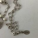 American Eagle  long chain necklace with beard and peace, sign charms Photo 3