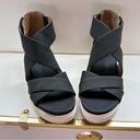 Dr. Scholls Dr Scholl’s Women’s Sheena Wedge Black Sandal SZ 8.5 Photo 3