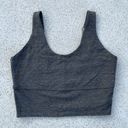 Chaser Gray  Strappy Scoop Neck Sports Bra Photo 3