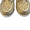 Christian Louboutin  Yacht Spikes Flat Boatshoes Nappa Gold 36.5 Photo 3