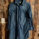 Merona Denim jean button down collared dress oversized shirt Photo 1