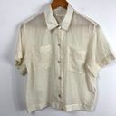 The Row All Off White Sheer Button Up Photo 12