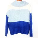 The Moon NWT & Madison Chunky Turtleneck Color block Sweater Photo 2