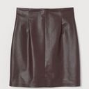 H&M Imitation Leather Skirt Photo 0