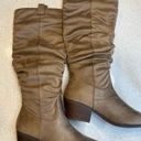 Qupid  The Roderick Wide Calf Boot Tall Taupe Photo 1