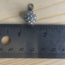 Round Faux Diamond Disco Ball Charm Clip Zipper Bag Pull Silver Photo 2