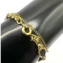 Onyx 12k gold filled  black  link bracelet Photo 4