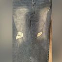 Lane Bryant   magic waist band high rise straight distressed ripped jeans size 16 Photo 1