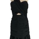 Jill Stuart  Sija chiffon Cocktail Evening Dress Black Photo 3