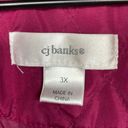 cj banks  Quilted Light Vest Deep Red Full Zip size 3X Photo 7