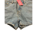 Edikted  Cut-Off Shorts Womens Size S Blue Washed Denim Bows Summer Casual NWT Photo 2