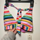 Anne cole Women's Painted Stripe Banded Halter Bikini Top Painted Sky Stripe S Photo 3