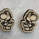 Nintendo Yoshi Wooden Stud Earrings Photo 1