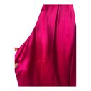 Lee NWT Sau  Preston Satin Maxi Dress One Shoulder High Slit Raspberry Size 6 Photo 14