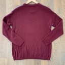 BCBGMAXAZRIA Lora Crew Neck Sweater with Zip Detail Heather Grey / Garnet Size M Photo 1