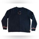 Croft & Barrow Ugly Christmas Sweater Vintage Large CROFT BARROW‎ Snowman  Blue Zip Photo 6