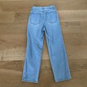 Oak + Fort  - Straight Leg Jean with Cutout in Blue Photo 3