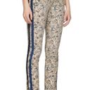 Isabel Marant  ETOILE ECRU UGO STRETCH BLUE WHITE FLORAL SIDE STRIPED JEANS 4 Photo 1