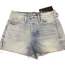 Hudson NEW  Lori High Rise Jean Shorts in Blue Size 24 Photo 1