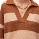 All Saints Lou Stripe Oversize Polo Jumper Sweater Photo 2