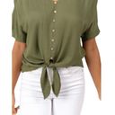 Harper  by Francesca’s Tie Front Top - Large Photo 3