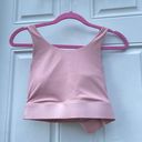 Fabletics Ella High Impact Strappy Padded racerback pink sports bra Size Large Photo 0