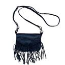 Fringe fold over flap faux leather Crossbody purse removable adjustable strap Photo 3