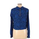 Chloe K NWT  Blue Floral Blouse Photo 3