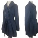 Laundry by Shelli Segal Navy Blue Trench Coat Photo 4