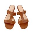 J.Crew  Leather Hazel Cutout Flat Sandals Rich Oak Size 10.5 NWT Photo 6