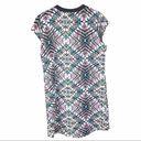 Xhilaration  Colorful Kaleidoscope Abstract Print Cap Sleeve Shift Dress Medium Photo 1