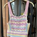 ZARA  tank top crochet pastel sleeveless boho cropped lover swimsuit coverup Photo 0