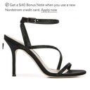 Via Spiga  Pavlina Strappy Sandal inblack satin size 7 Photo 2