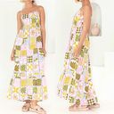 Paper Heart Colorful Patchwork Tie Back Maxi Dress Photo 1