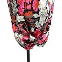 Cinq à Sept  Whitney Floral Print Slip Dress Black Pink Size 8 Photo 5