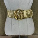 Disney Womens Wide Woven Gold Toned Belt Size S-M- L 0-40 Inches Photo 6