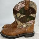 Justin Boots Justin Gypsy leather Boots 7B cowboy cowgirl patchwork Photo 2