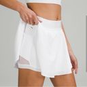 Lululemon  white court rival skirt built in shorts pockets skort size 4 Photo 1