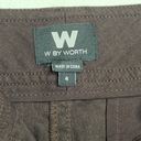 W By Worth  Short Shorts Mary Kate Root Beer Cargo Shorts Size 4 NWT Photo 1