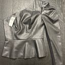 BCBGMAXAZRIA Faux Leather Top Photo 0