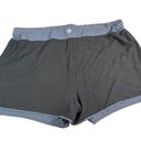 Avia Women's Black & Gray Lined Layered Plus Size Athletic Gym Shorts 2X Photo 1