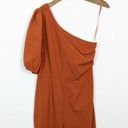 Sugar Lips  Burnt Orange Rica Suave One Shoulder Wide Leg Jumpsuit Photo 2