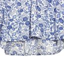 Old Navy  3/4 Sleeve Ditzy Floral Relaxed Fit VNeck Top in Blue/White Photo 3