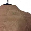 Bernardo  Faux Leather Zip Front Jacket Size Small Photo 6