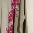 Lafayette 148 NWOT cream tan floral spring sweater Size L Photo 1