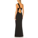 Katie May  Edgy Dress Black MEDIUM One Shoulder Gown Cutout USA Designer $298 NEW Photo 2