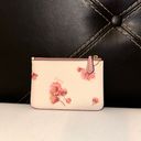 Coach NWOT  Coin Purse Wallet Pink White With Floral Print Photo 1